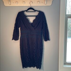 Tadashi Shoji Blue Lace Dress